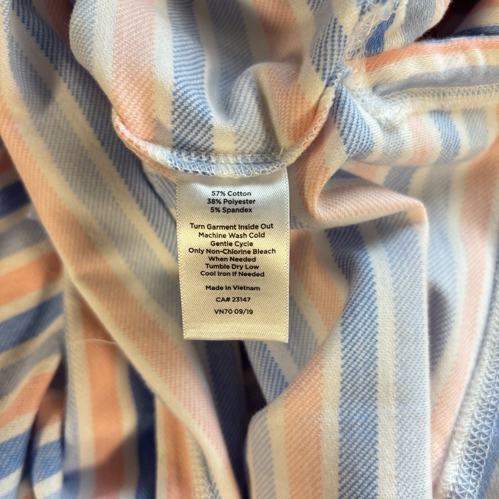 T by Talbots multicolor stripe 1/2 zip up weekend pullover sweater top size LP - Picture 12 of 12